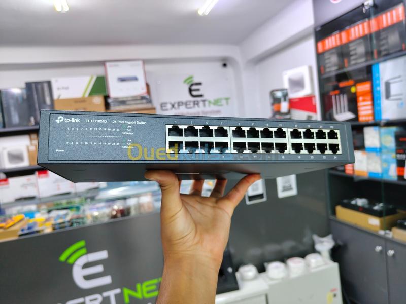 Switch TP-LINK 24 Ports Gigabit 10/100/1000 Mbps | Rackable 19"