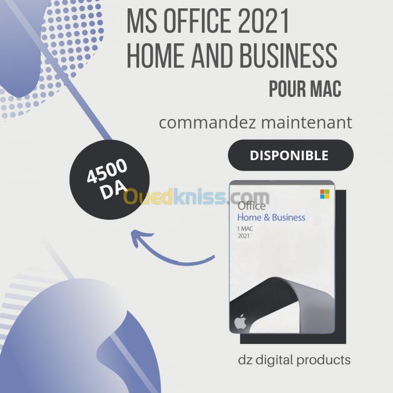  Licence office 2021 HB pour Mac