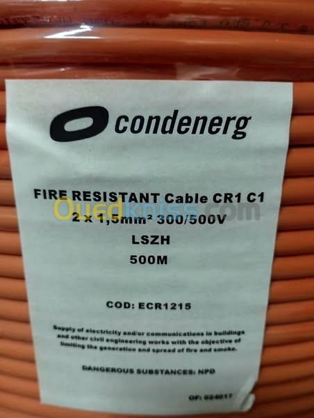 CABLE ANTI FEU CR1 C1 ET C2