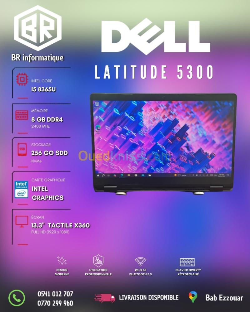 DELL LATITUDE 5300 2-IN-1 INTEL CORE I5 8365U 8GB 256GB SSD 13,3 FULLHD TACTILE X360