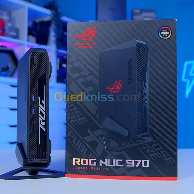 ASUS ROG NUC 970 - CORE ULTRA 9 185H - GEFORCE RTX 4070 8GB - 32GO DDR5 - 1TO SSD GEN 4 - WIN 11 - ARGB - SUPPORT VERTICAL - ORIGINAL
