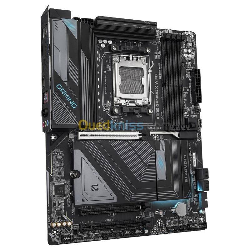 GIGABYTE X870 GAMING X WIFI7 - CARTE MÈRE ATX - SOCKET AM5 - 4 x DDR5 - 1 x PCIe 5.0 X16 - 3 x M.2 NVMe - WIFI 7 - BT 5.4 - LAN 2.5GBE - BLACK 3
