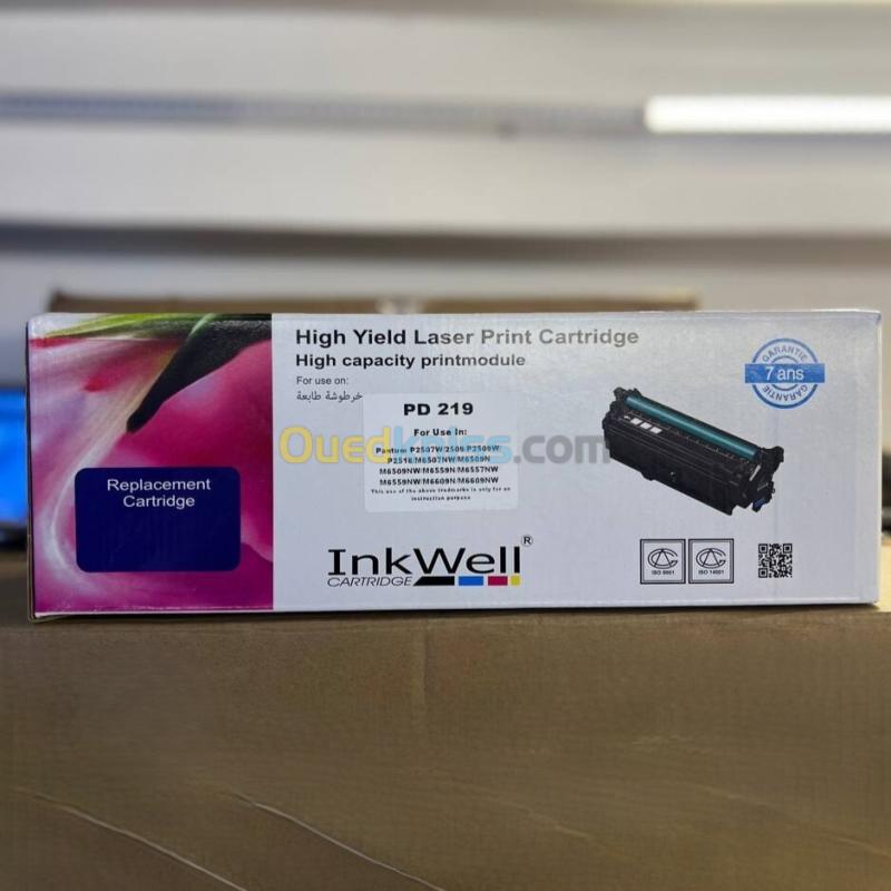 TONER INKWELL PANTUM PD-219 - TONER LASER MONOCHROME - NOIR - RECHARGEABLE - 1600 PAGES M6509 - M6509NW - M6559 - M6559N - M6559NW - M6609N - M6609NW