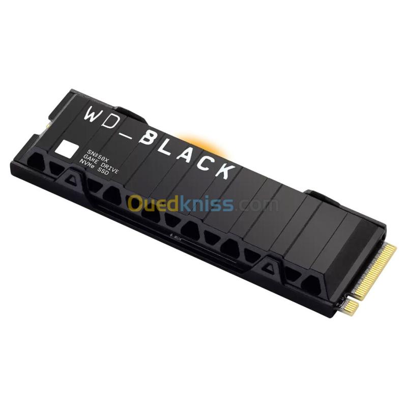 WD BLACK SN850X 1TB - SSD NVME PCIE GEN4 - 7300 MO/S - WITH HEATSINK - PC/CONSOL - 3D TLC - BLACK 3
