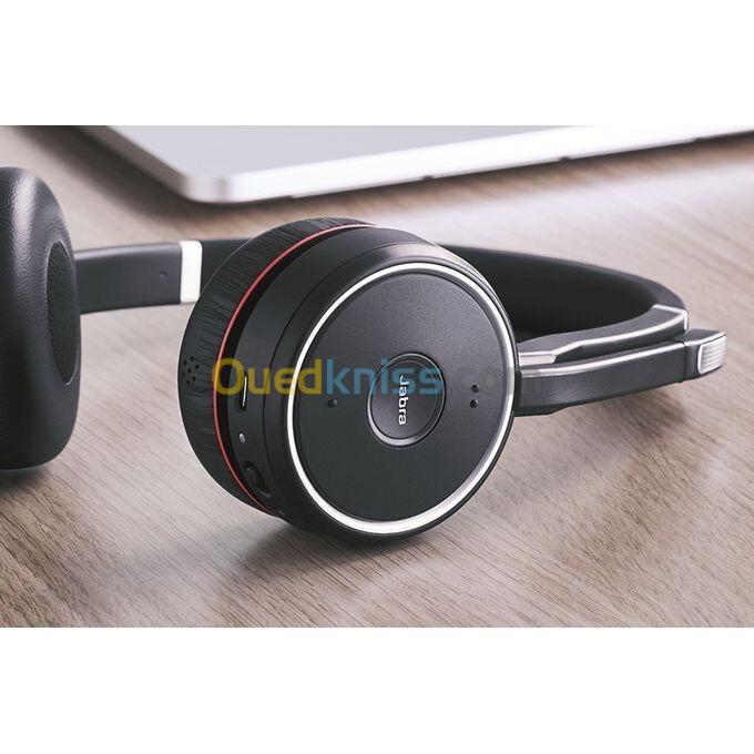 JABRA EVOLVE 75 SE - MICRO-CASQUE SANS FIL - STÉRÉO PRO - 3 MICROS - BLUETOOTH - 8 APPAREILS 5