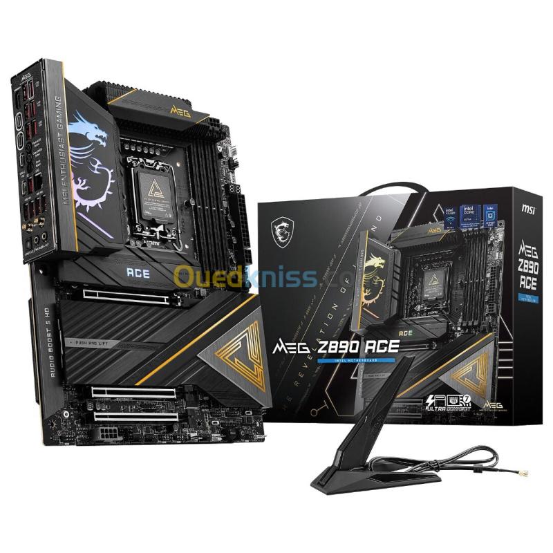 MSI MEG Z890 ACE - ATX SOCKET 1851- INTEL Z890 - 4X DDR5 - M.2 PCIE 5.0 - WI-FI 7 - DUAL LAN -BLACK 