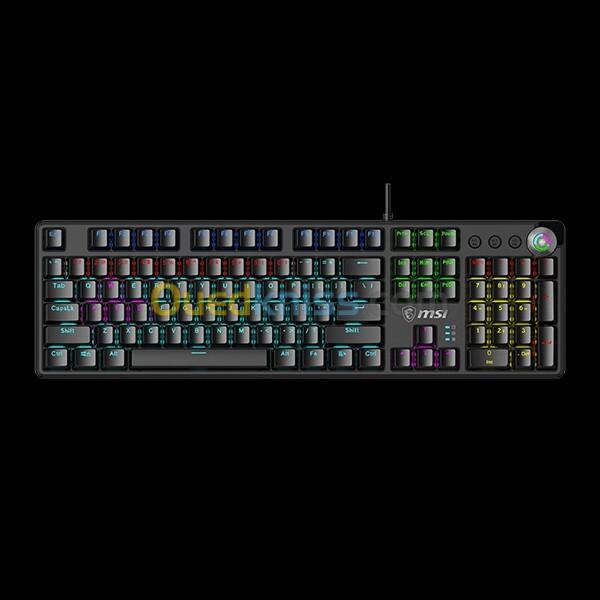 MSI VIGOR GK50Z V2 - CLAVIER GAMING MÉCANIQUE - BLUE SWITCHES - RGB - 100% AZERTY - NOIR - BLACK 6