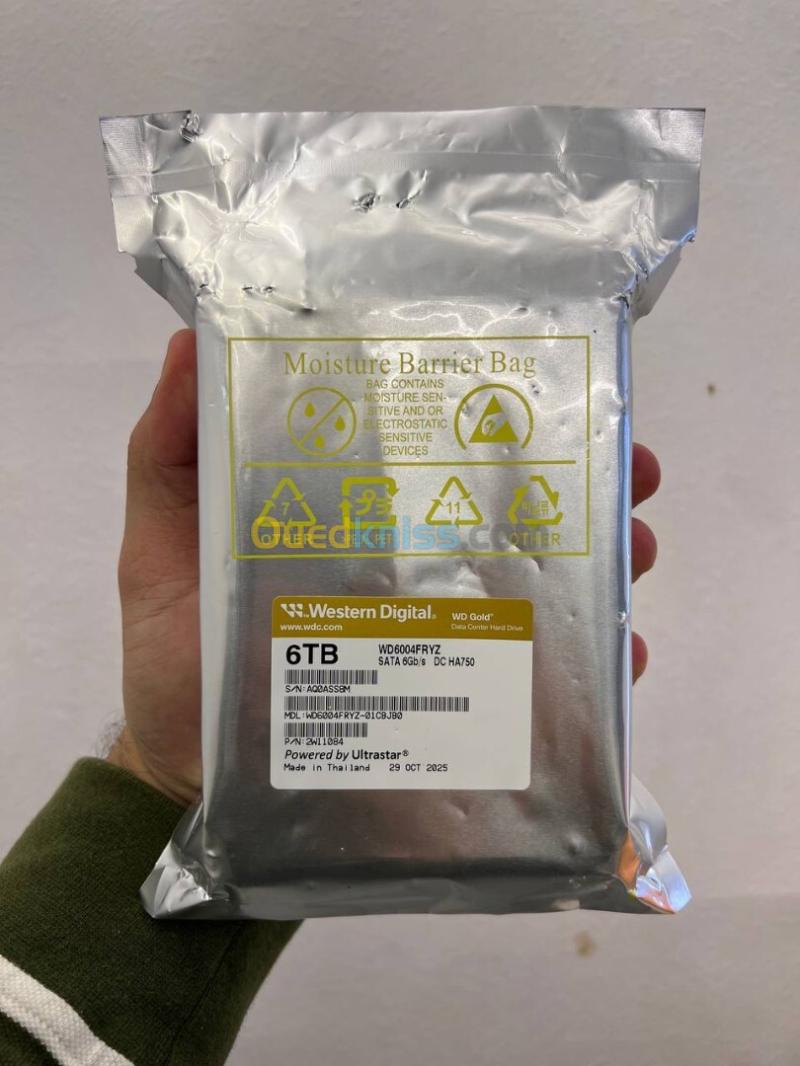 WD GOLD 6TB DATA CENTER - DISQUE DUR INTERNE 3.5" - 7200 RPM - 512MB CACHE - SATA 6GB/S - WD6004FRY