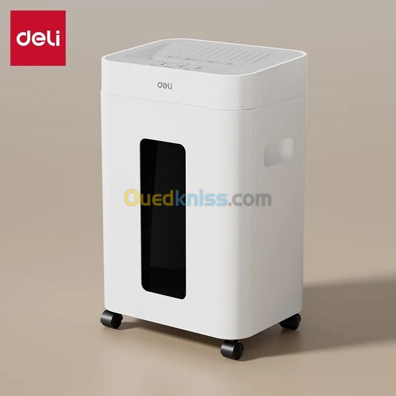 DESTRUCTEUR DOCUMENTS DELI ET048 - 23 LITRES - COUPE CROISÉE - MANUEL & AUTO - 16 SHEETS - WHITE