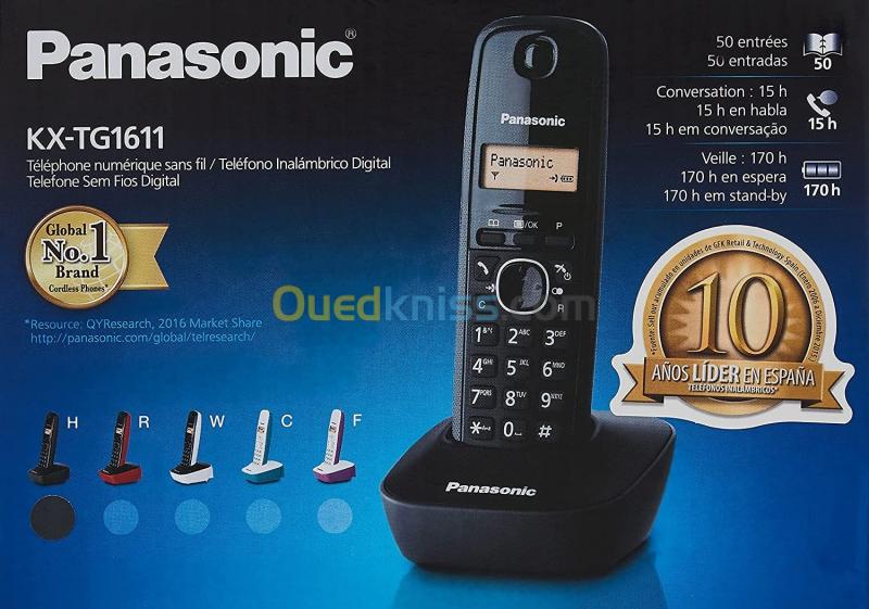  Panasonic KX-TG1611 Téléphone sans fil