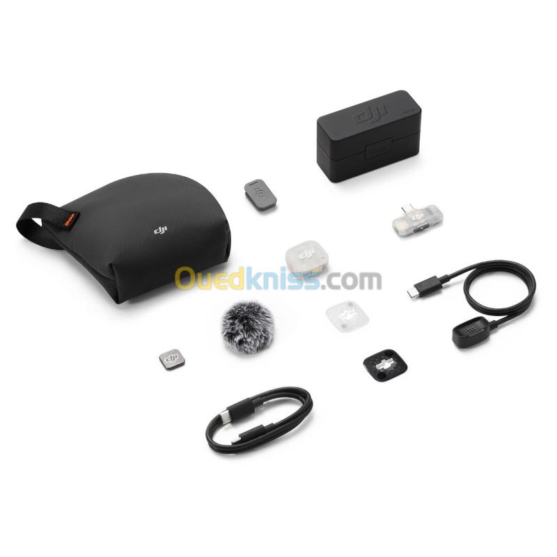 DJI MIC MINI 2S - MMICROPHONE SANS FIL COMPACT - (1 TX + 1 MOBILE RX + CHARGING CASE) - PORTÉE JUSQU'À 400M - NC - ENREGISTREMENT INTERNE 32-BIT FLOAT - BLACK 2