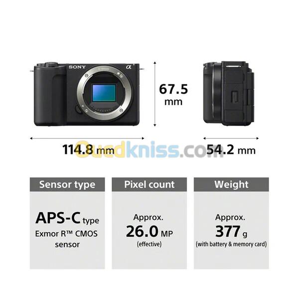 SONY ALPHA ZV-E10 II - APPAREIL PHOTO HYBRIDE 4K - 26 MGPXL - 16-50MM - WIFI - ECRAN TACTILE - BLACK 6
