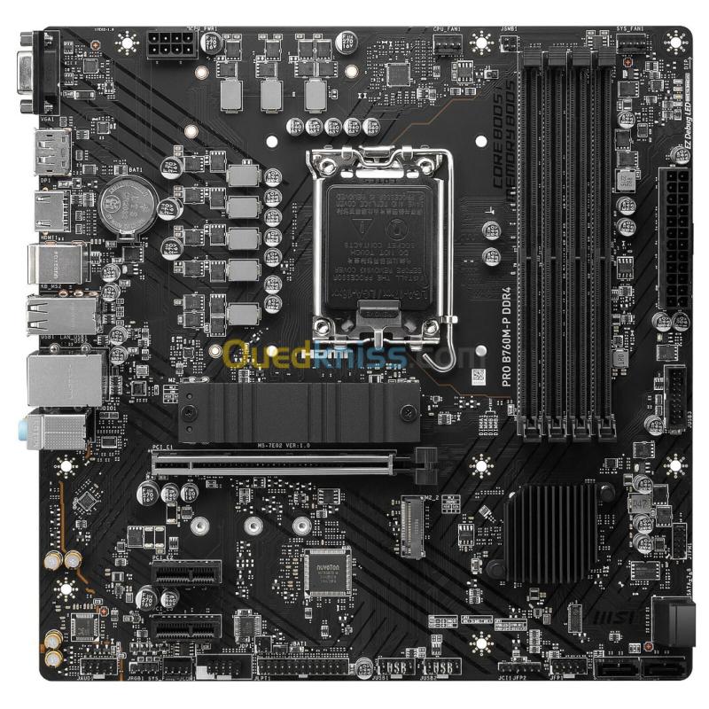 MSI PRO B760M-P DDR4 - MICRO ATX - SOCKET 1700 - 4X DDR4 - M.2 PCIE 4.0 -  USB 3.1 - PCIE 4.0 16X - 2