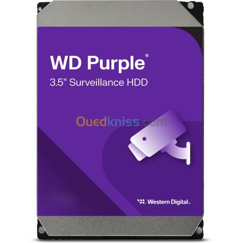 WD PURPLE 2TB SURVEILLANCE - DISQUE DURE HDD 3,5" - SATA 6GB/S - 5400 RPM - 64Mo - WD23PURZ 4