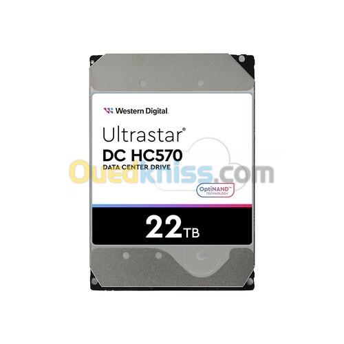 WD Ultrastar DC HC570  - 22 To HDD - Disque dur serveur 3.5 -  7200 RPM - 512 Mo  - SATA 6Gb