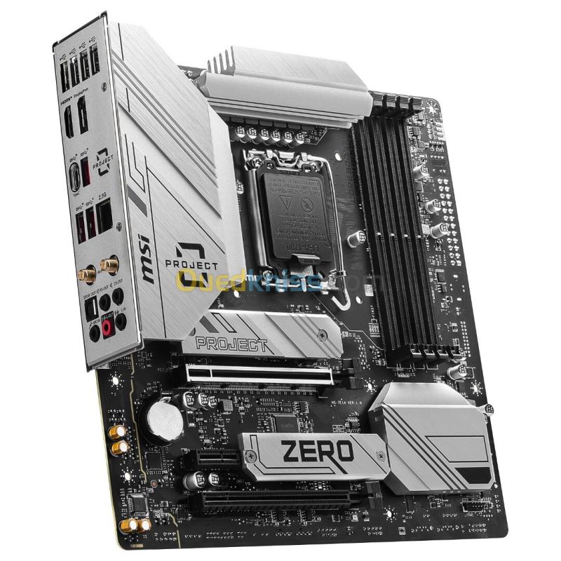 MSI B760M PROJECT ZERO - CARTE MÈRE MICRO ATX - LGA 1700 - 4X DDR5 - M.2 PCIE 4.0 + WI-FI 6E - BLACK 2