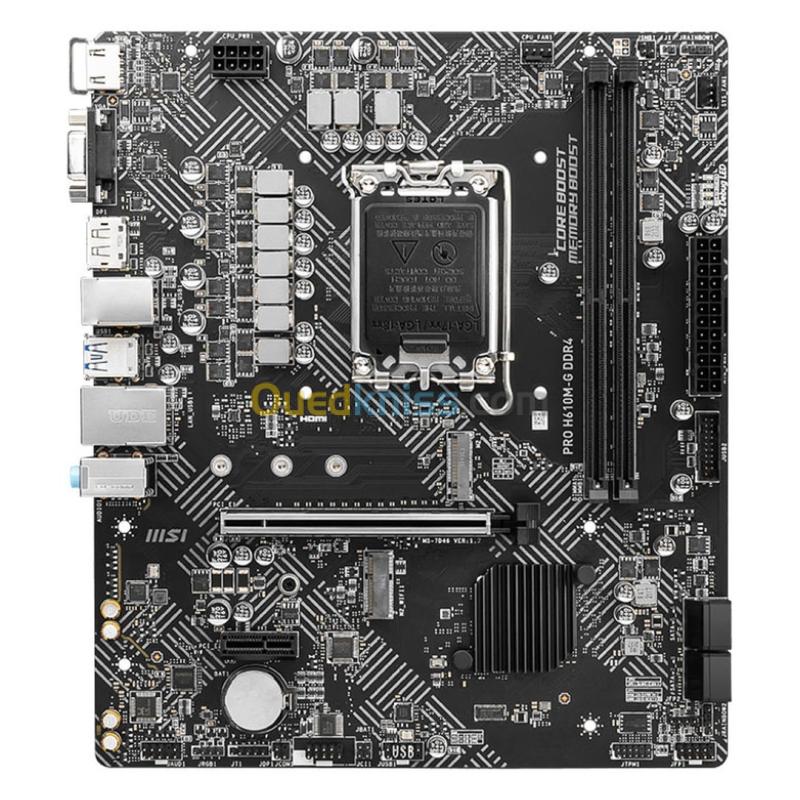 Carte mère MSI PRO H610M-G DDR4 Micro ATX Socket 1700 Intel H610 Express - 2x DDR4 3