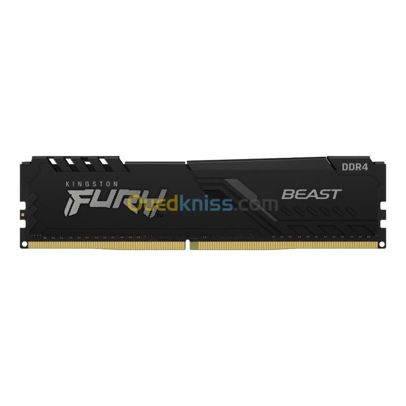 KINGSTON FURY BEAST - 32GO DDR4 - 1 BARRETTE 32GO - 3200MHZ CL36 - XMP 3.0 - AMD/INTEL - BLACK