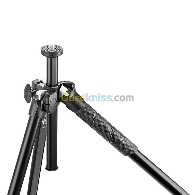 TRÉPIED MANFROTTO 290 LIGHT - 3 SECTIONS AVEC ROTULE OFFERTE - ALUMINIUM - NOIR  2