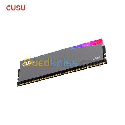 RAM CUSU DESKTOP - 8GB DDR4 - U-DIMM - 3600 MHZ - RGB - HEATSINK - CL18 - INTEL / AMD - BLACK 3