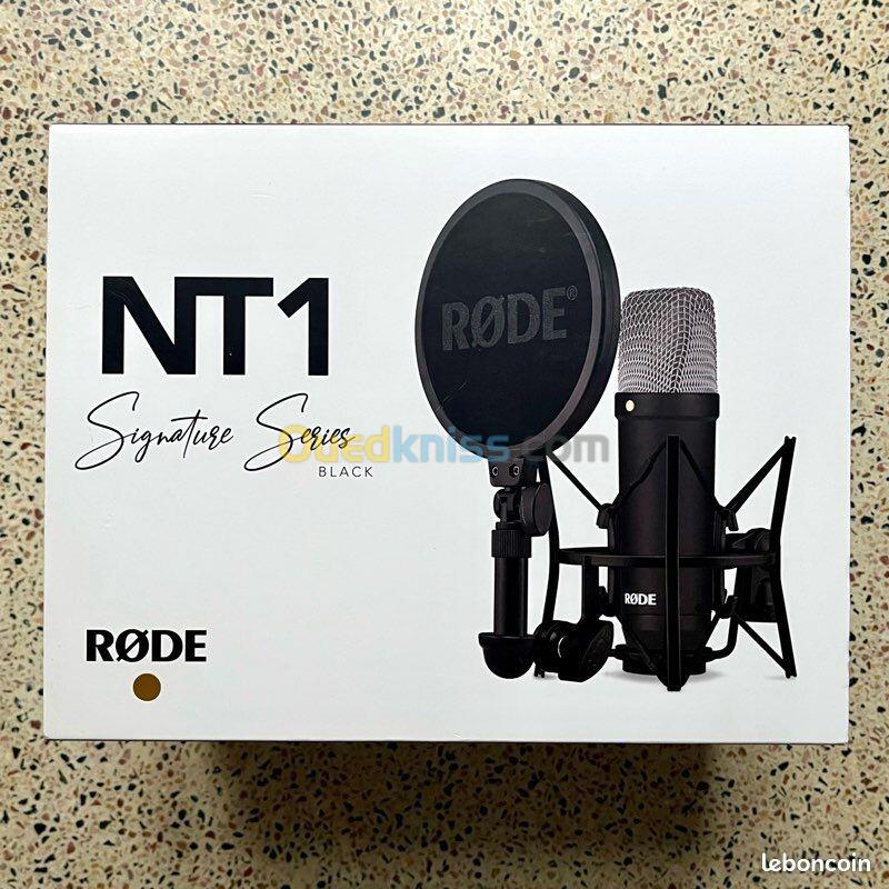 RODE NT1 SIGNATURE SERIES - MICROPHONE À CONDENSATEUR - 20KHZ - XLR - HIGH QUALITY - HOME STUDIO - POP FILTER - BLACK