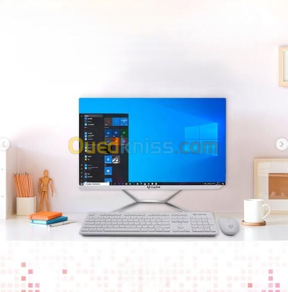 VULPES LUXURY ALL IN ONE - INTEL CORE i3-1215 - 8GB - 512GB NVMe - 24" FHD 1080 - WIN 11 - SILVER