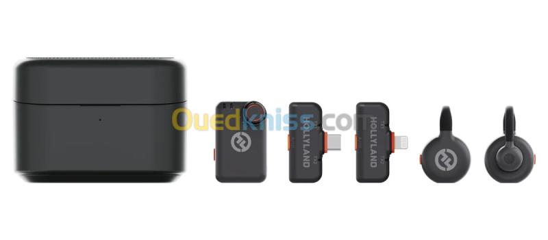 HOLLYLAND LARK M2S ULTIMATE COMBO - MICROPHONE SANS FIL - ULTRA-C - 2TX + 2RX + RX CAMERA - 2,4 GHZ - ORIGINAL 7