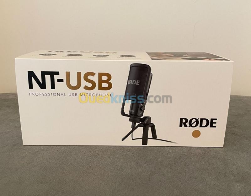  RODE NT-USB Microphone USB à condensateur polyvalent de qualité studio avec filtre anti-pop 