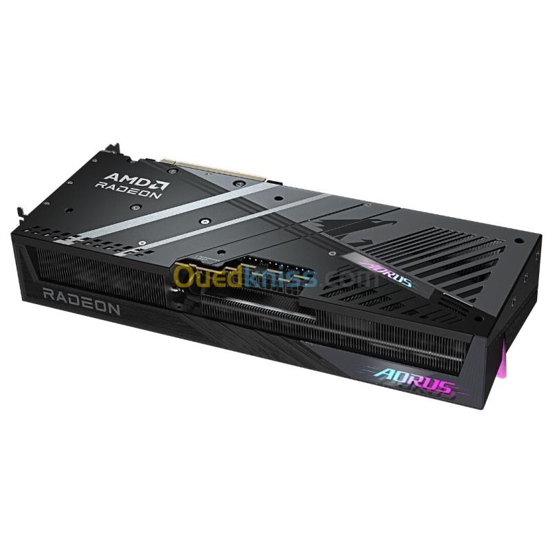 GIGABYTE AORUS RADEON RX 9070 XT ELITE 16G - CARTE GRAPHIQUE - 16 GO GDDR6 - PCIe 4.0 - 2x HDMI + 2x DISPLAYPORT - OC - RGB HALO - BLACK 4