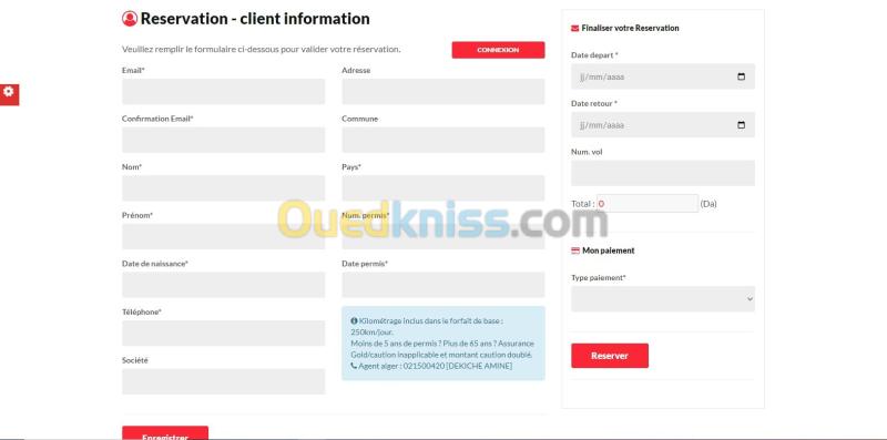 Site web de Gestion location de voiture et reservation 4