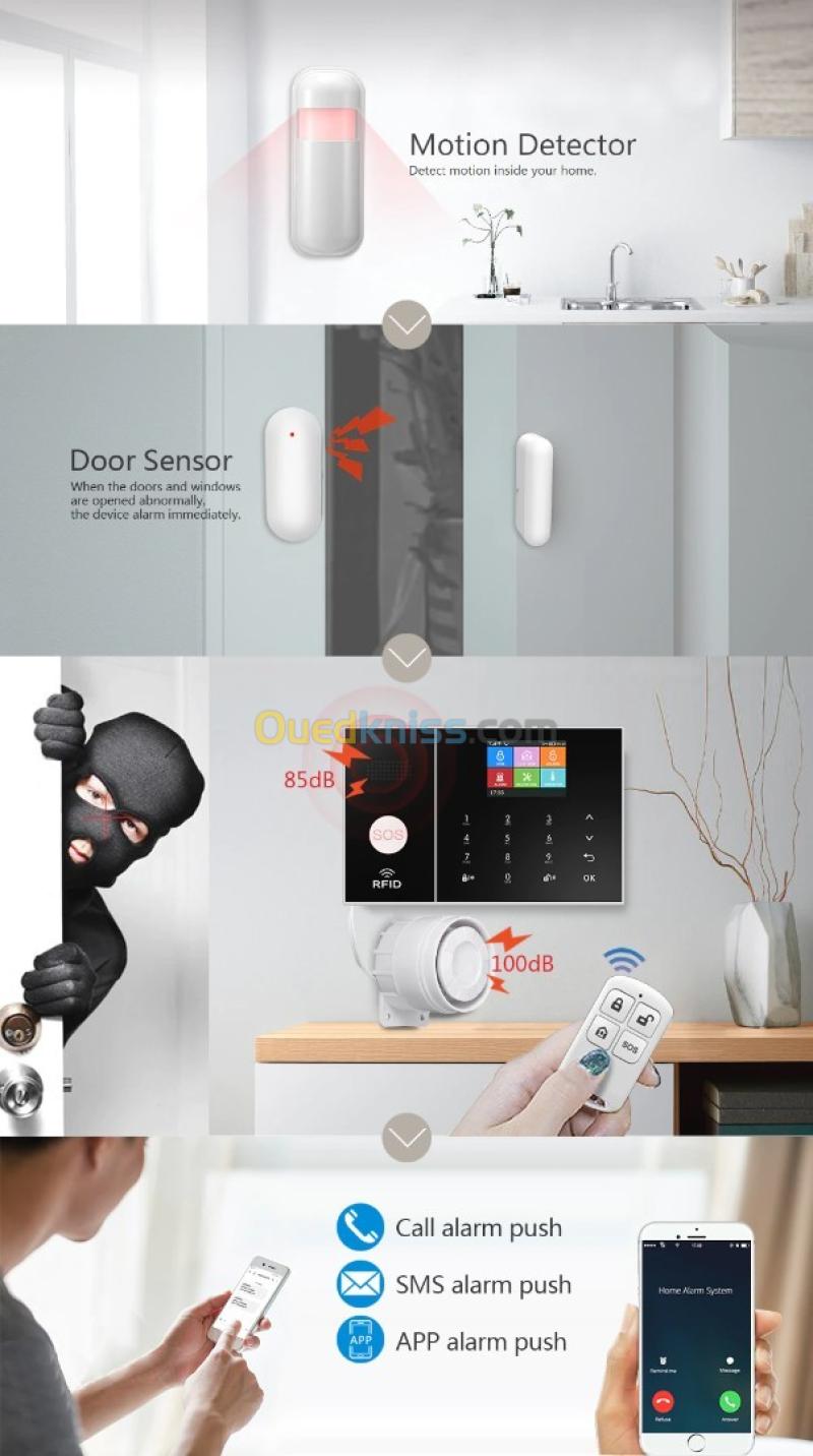 Système D'alarm Alarm Gsm Maison,Magasin جهاز انذار ضد السرقة 3
