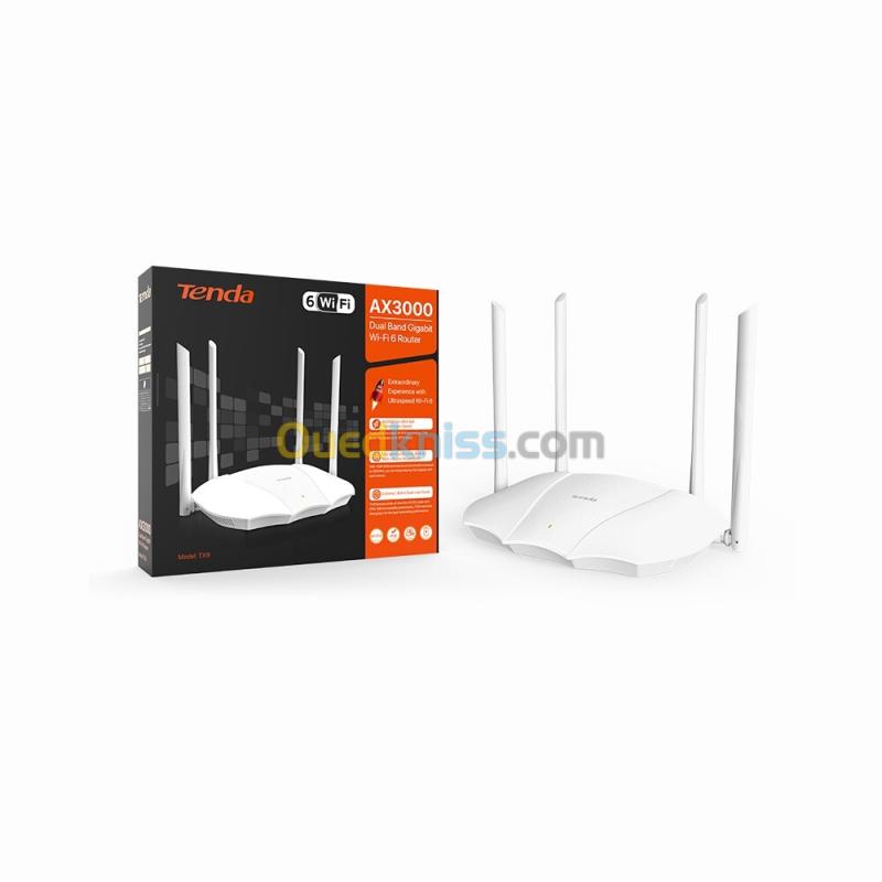 ROUTEUR TENDA TX9 AX3000 DUAL BAND GIGABIT WIFI