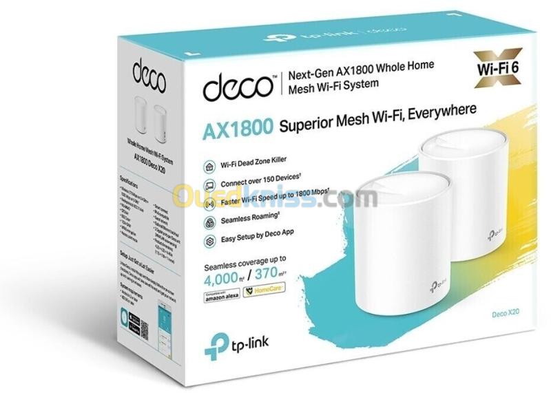 REPETEUR TP LINK DECO X20 AX1800 2 PACK