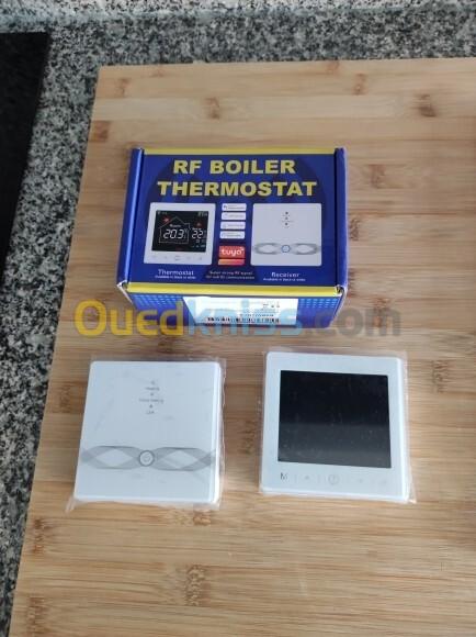 Thermostat connecté Wi-Fi sans fil  RF 433 1GHz portée 200m, compatible Google home. SmartLife,Tuya 4