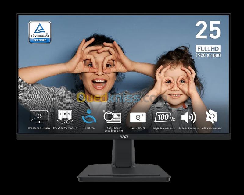 Ecran MSI PRO MP251 E2 24.5" Full HD IPS 120Hz 4