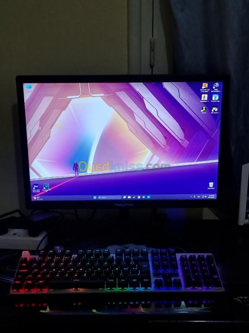 PC GAMER / PC Complete Ryzen 5 5650G / 16GB RAM DDR4 3200MTs / 256GB SSD SATA / Ecran MaxPower 22" 75Hz FULL HD 1080p