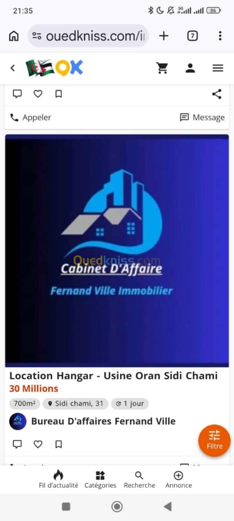 Vente Terrain Oran Bir el djir