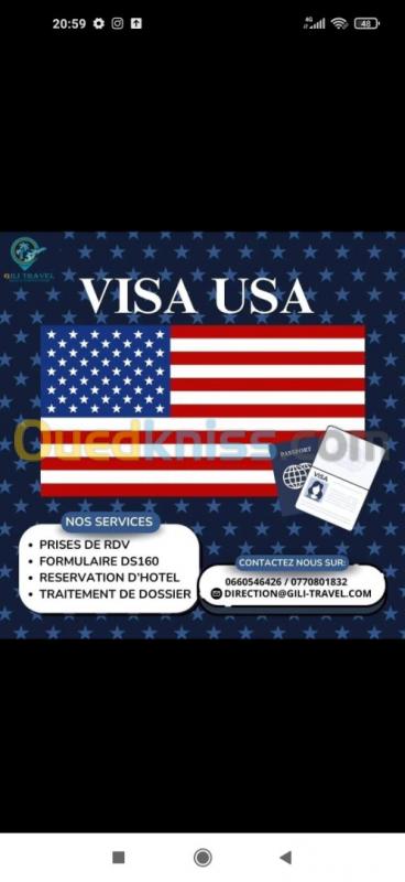  Tout les types de visa (avec traitement)