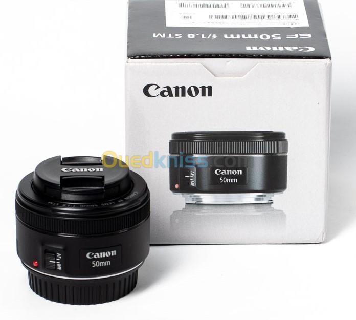  Objectif CANON EF 50MM F/1.8 STM - Lens Pour Monture EF Portrait Reportage