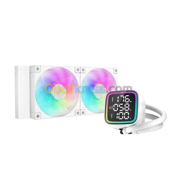 DEEPCOOL LD240 - WATERCOOLING AIO 240MM - 2 X FANS - ARGB - HAUTE PERFORMANCE - INTEL & AMD - WHITE 4