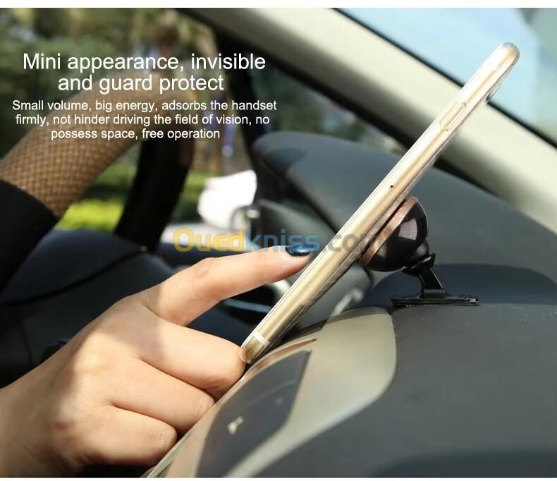 BASEUS 360 ADJUSTABLE MAGENETIC PHONE MOUNT HOLDER - SUPPORT AJUSTABLE - PARE-BRISE - GOLD 8