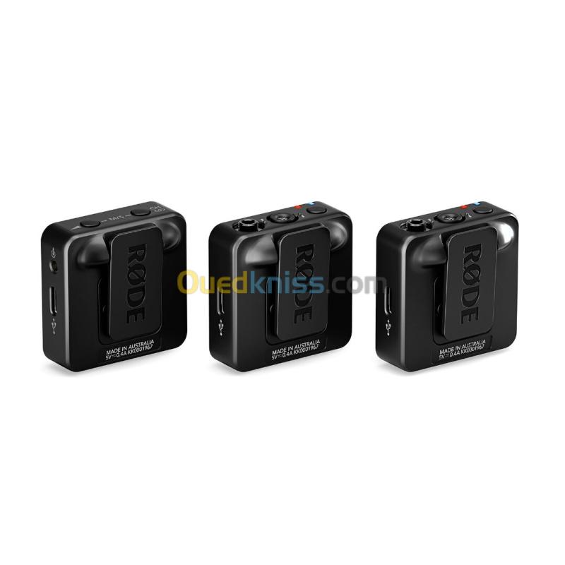 RODE WIRELESS GO (GEN 3) - SYSTÈME DE MICROPHONE SANS FIL - ULTRA COMPACT À DEUX CANAUX - 7 HEURES - 2,4 GHZ - BLACK 4