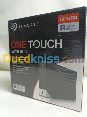  Seagate One Touch Hub 18 To HDD - Disque Dur - Externe De Bureau - USB 3.2 Gen1