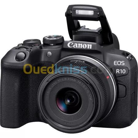  CANON EOS R10 Hybride Mirroless 24.2MP + Objectif RF-S 18-45mm F4.5-6.3 IS STM