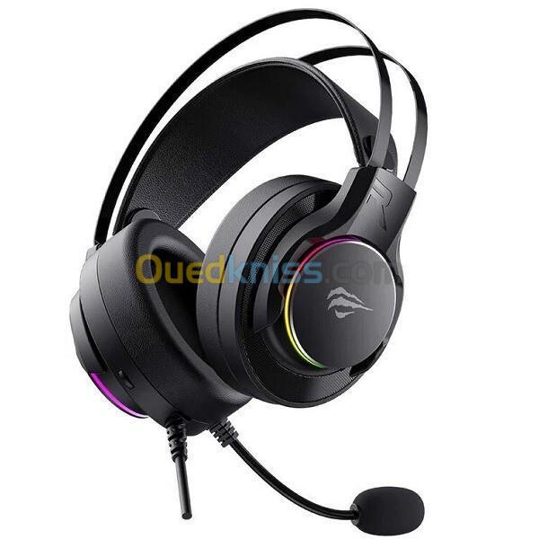 HAVIT H2007U BLACK - CASQUE GAMING FILAIRE USB 7.1 - HAUT-PARLEURS 40MM - SON SURROUND - MICROPHONE FLEXIBLE - RGB - BLACK 2