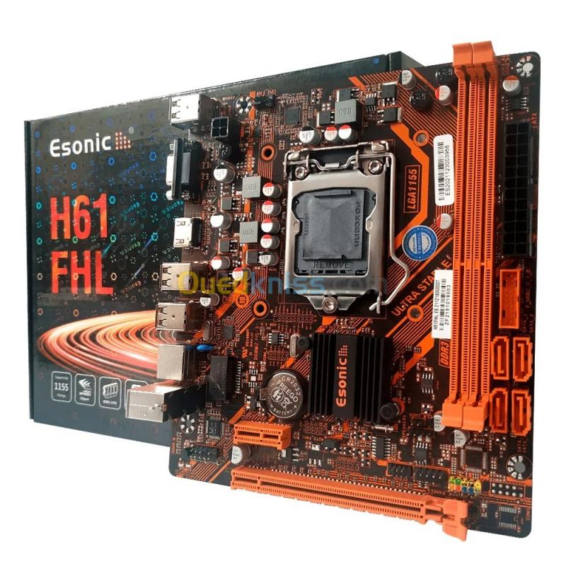  Esonic Motherboard H61-FHL For Core 2nd/3th Generation I3/I5/I7 Processor