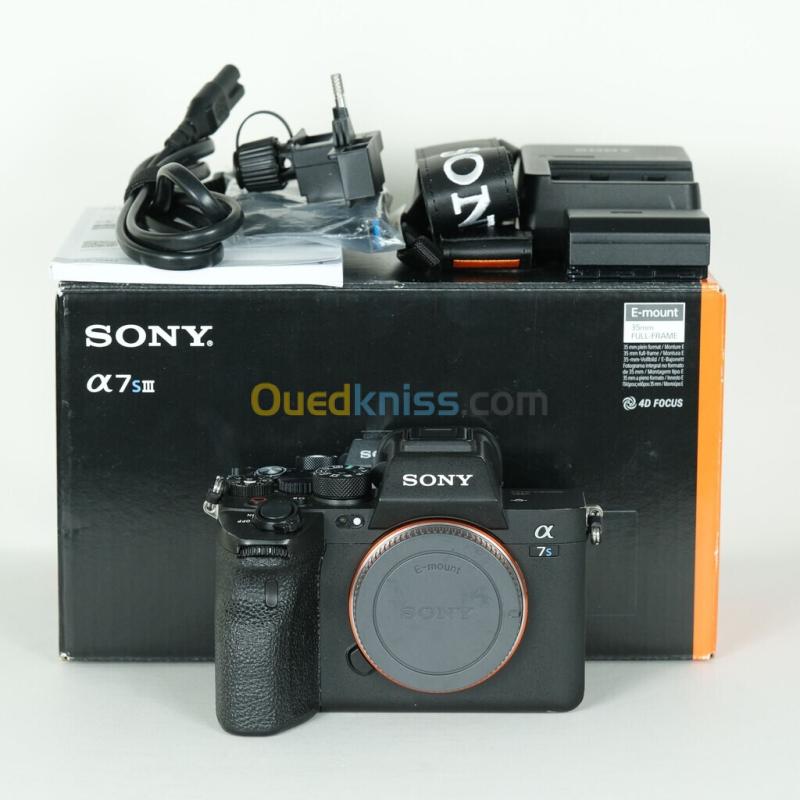 SONY ALPHA 7S III - ILCE-7SM3 - APPAREIL PHOTO NUMÉRIQUE - HYBRIDE PLEIN FORMAT - 12.1MP - 4K 120P - WI-FI - BLUETOOTH - BOÎTIER NU