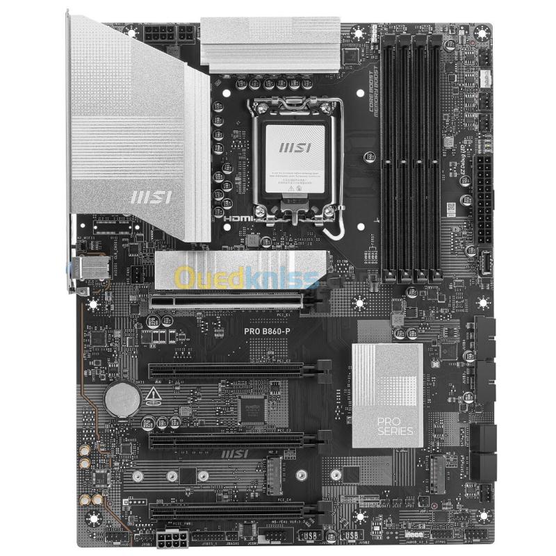 MSI PRO B860-P - CARTE MÈR ATX - INTEL LGA 1851- 4 X DDR5 - M.2 NVME - XMP 3.0 - HDMI/DP - BLACK 2