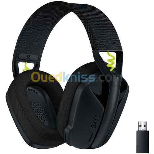LOGITECH G435 LIGHTSPEED - CASQUE GAMER SANS FIL - BLUETOOTH - ULTRA-LÉGER - MICRO INTÉGRÉ - BLACK