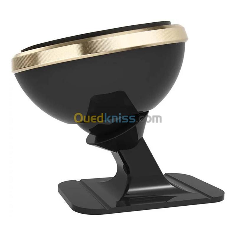 BASEUS 360 ADJUSTABLE MAGENETIC PHONE MOUNT HOLDER - SUPPORT AJUSTABLE - PARE-BRISE - GOLD 3